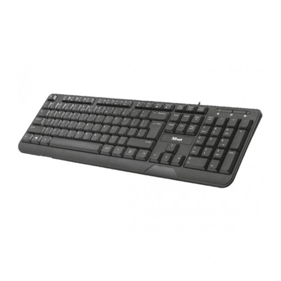 MULTIMEDIA TECLADO TRUST 1.5M CABO MODEL - 22171 PRETO